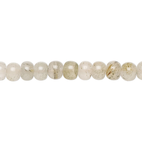 Bead, yellow iron quartz (natural), 5x3mm-7x5mm hand-cut rondelle, C- grade, Mohs hardness 7. Sold per 13-inch strand, approximately 80 beads. image number 0