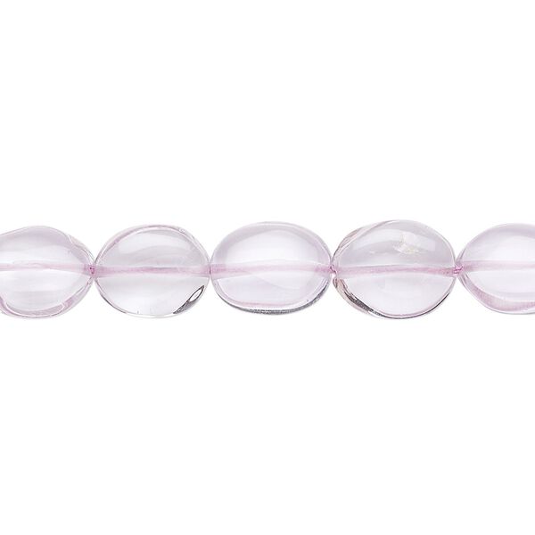 Lavender amethyst 1pkg1, hand-cut flat oval bead natural 7 inch 9x7mm-11x8mm image number 0