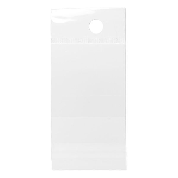 Bag, Clean-Vu®, plastic, clear, 1-1/2 x 1-1/2 inches with hole. Sold per pkg of 100. image number 1