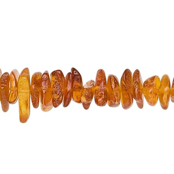 Amber 1pkg1, chip bead medium 15.5-16 inch large image number 0