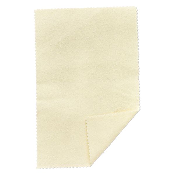 Polishing cloth, Sunshine®, light yellow, 7-3/4 x 5-inch rectangle. Sold individually. image number 0