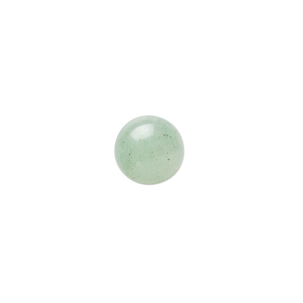 Green aventurine 1pkg10, calibrated round cab natural 10mm image number 0