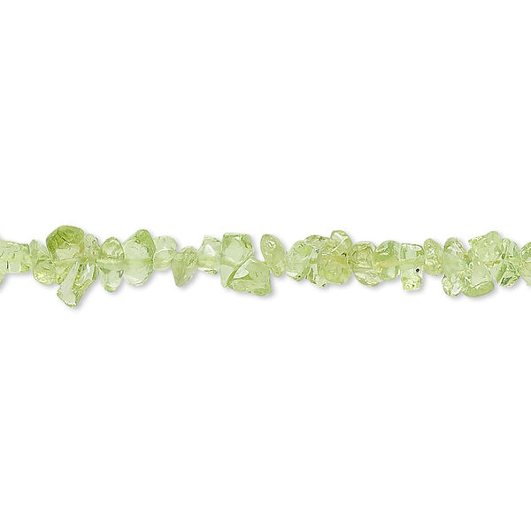 Peridot 1pkg1, chip bead natural 34 inch mini image number 0