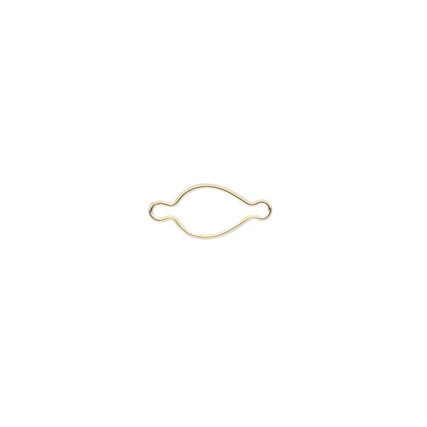 Link, Wrap-Tite®, 14Kt gold-filled, 7x5mm pear setting. Sold per pkg of 2. image number 0