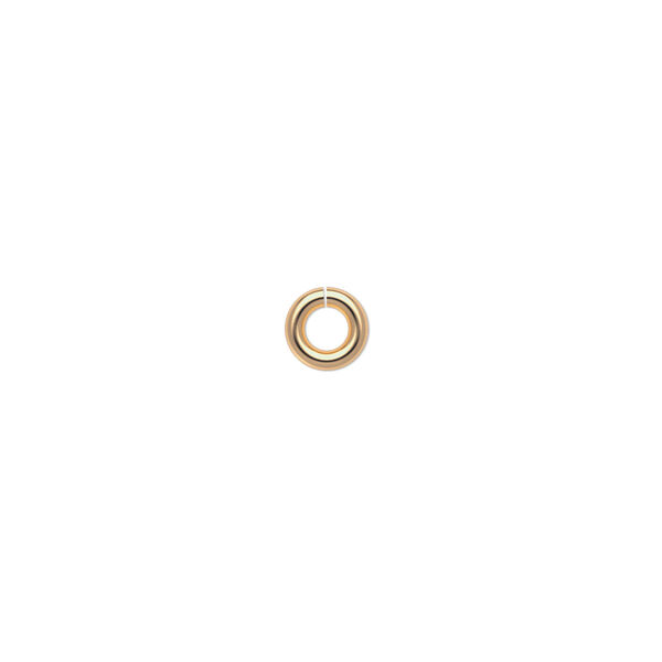 Jump ring, 10Kt gold, 5.5mm round, 2.9mm inside diameter, 16 gauge. Sold per pkg of 2. image number 0