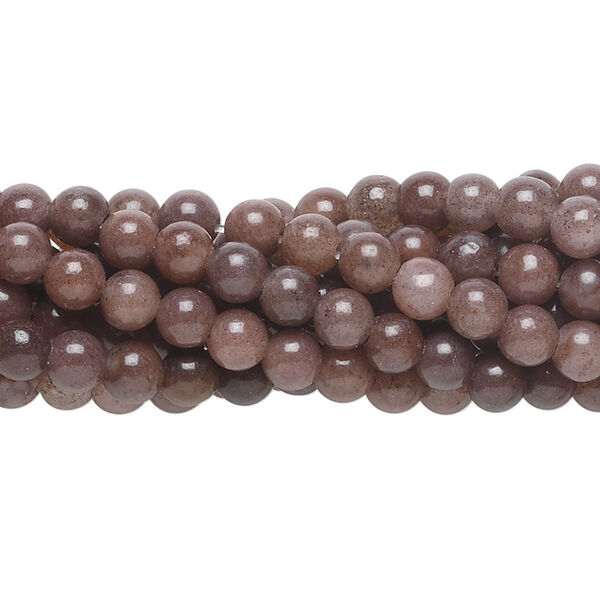 Purple aventurine 1pkg10, round bead natural 15.5-16 inch 4mm image number 0
