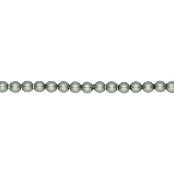 Pearl 100pk powder green, Crystal Passions® 3mm round 5810 image number 0