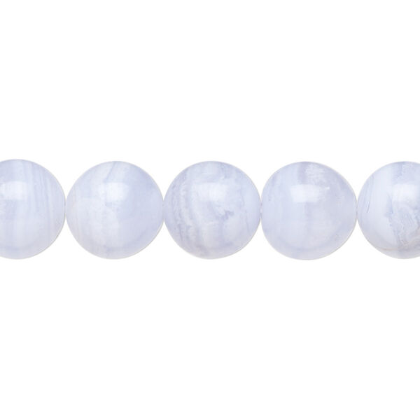 Blue lace agate 1pkg1, round bead natural B grade, 15.5-16 inch 10mm image number 0