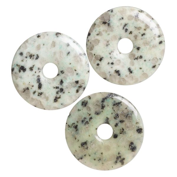 Sesame jasper 1pkg3, donut focal natural 49-51mm image number 0