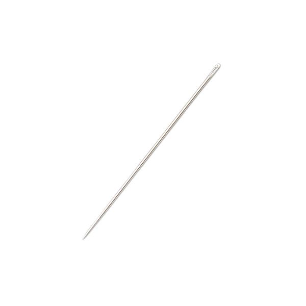 Needle, John James, nickel-plated steel, #10 with 0.64mm eye width, 1-1/4 inches. Sold per pkg of 25. image number 0
