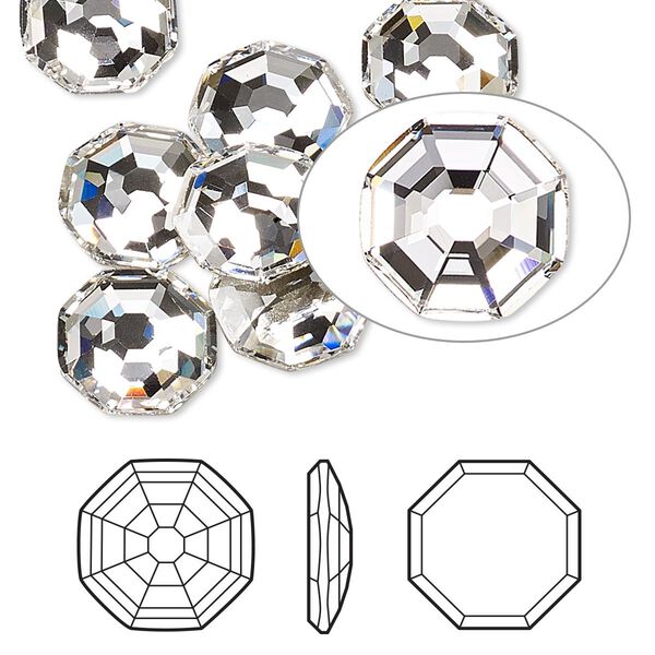 Flat back 2pk crystal foil back, Crystal Passions® 10mm solaris 2611 image number 0