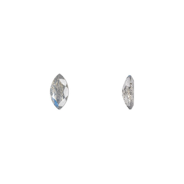 Labradorite 1pkg1, hand-cut faceted marquise gem natural 8x4mm image number 0