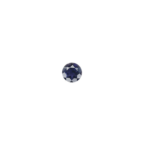 Iolite 1pkg1, hand-cut faceted round gem natural 6mm image number 0