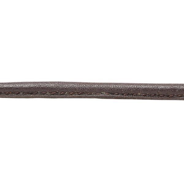 Cord, leather, brown, 4mm stitched. Sold per pkg of 1 yard. image number 0