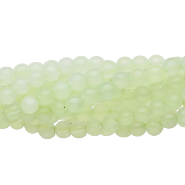 Sea green new "jade" 1pkg10, round bead natural 15.5-16 inch 4mm image number 0