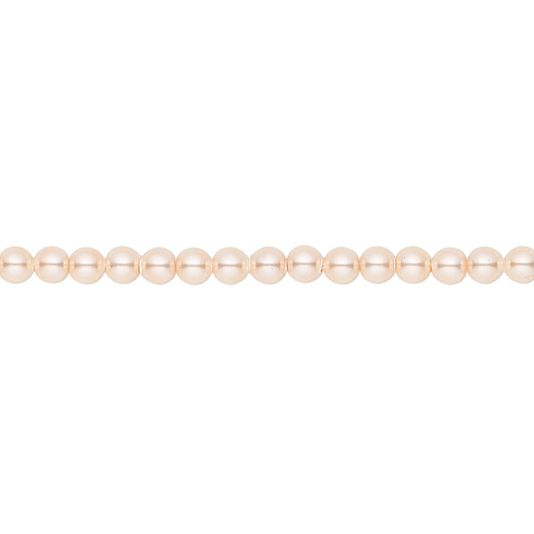 Pearl 1000pk peach, Swarovski® 3mm round 5810 image number 0