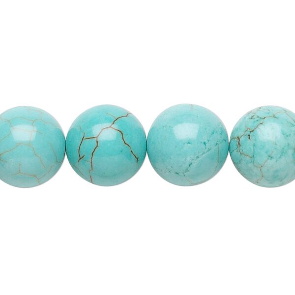Magnesite 1pkg1, round bead 15.5-16 inch 12mm image number 0