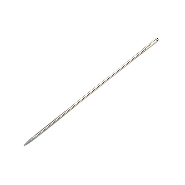 Needle, John James, nickel-plated steel, #4 with 0.97mm eye width, 1-1/2 inches. Sold per pkg of 25. image number 0