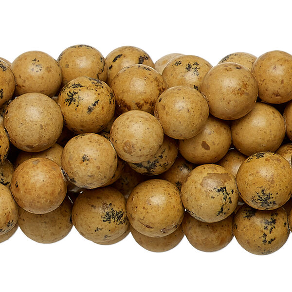 Grain stone 1pkg10, round bead natural 15.5-16 inch 8mm image number 0
