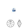Drop 12pk dark sapphire, Crystal Passions® Regenerated 6mm pendant mini disk 6428 image number 0