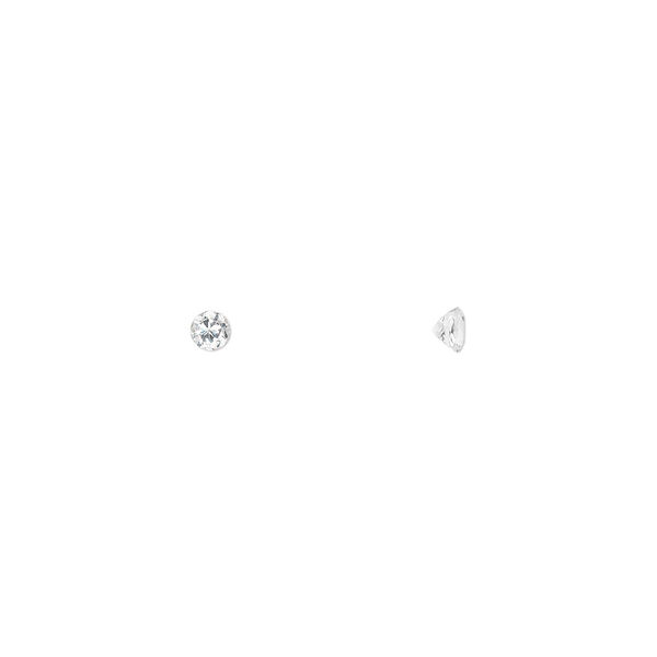 White topaz 1pkg6, hand-cut faceted round gem natural A grade, 3mm image number 0