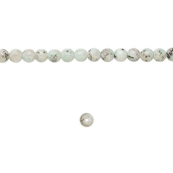 Sesame jasper 1pkg1, round bead natural 15.5-16 inch 4mm image number 0