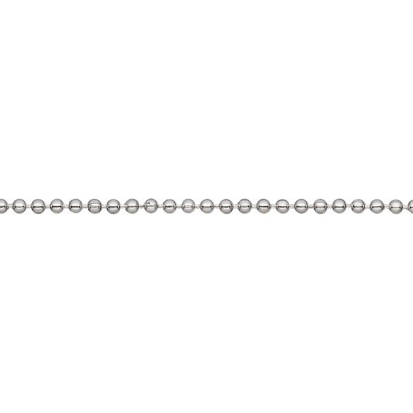 Chain, stainless steel, 1.5mm ball. Sold per pkg of 5 feet. image number 0