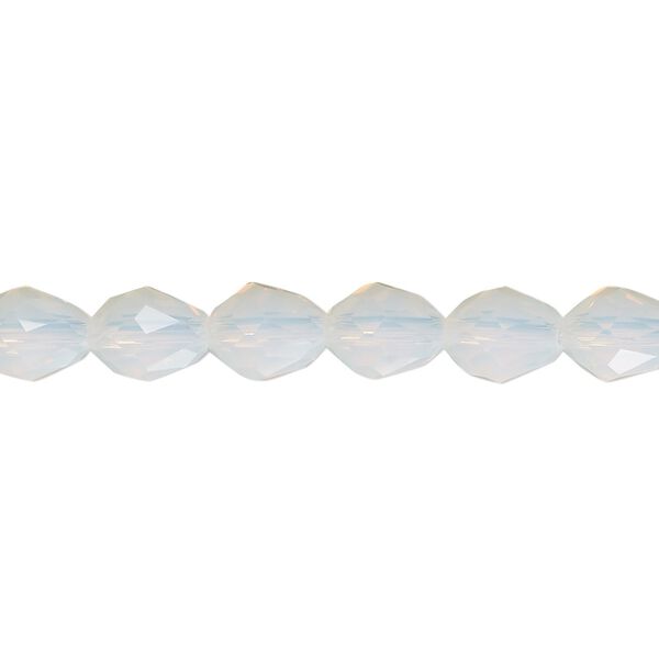 Bead Celestial Crystal® 1pkg60, 8x6mm teardrop / 66 facets, translucent frosted clear image number 0