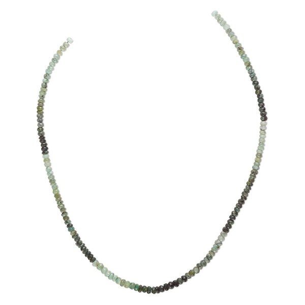 Emerald 1pkg1, hand-cut faceted rondelle bead C- grade, 15.5-16 inch 4x3mm image number 0