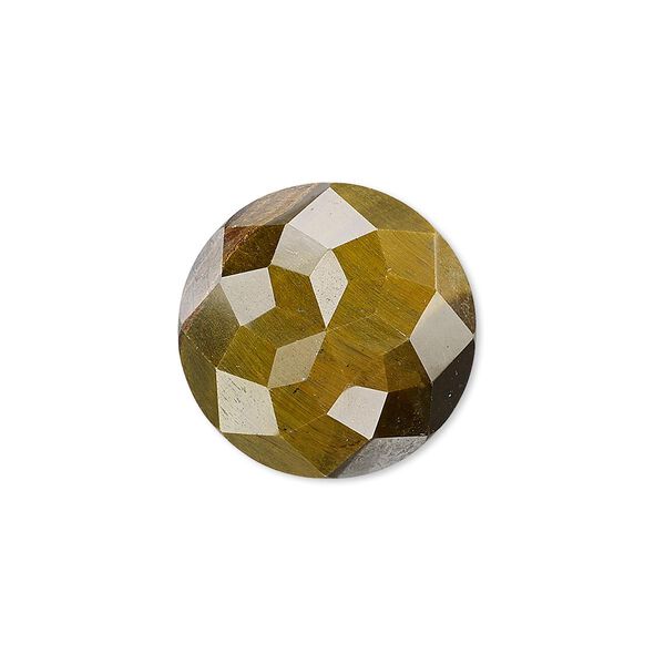 Tigereye 1pkg1, calibrated cube-cut round cab natural 20mm image number 0