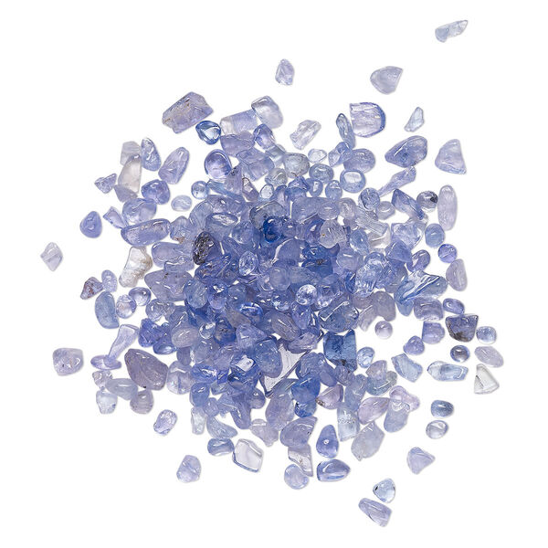 Tanzanite 1pkg1, undrilled inlay chip natural 10g mini image number 0