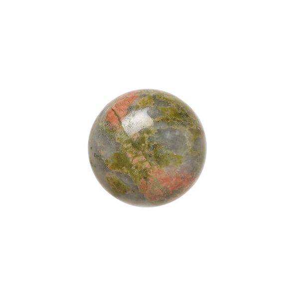 Unakite 1pkg4, calibrated round cab natural 15mm image number 0