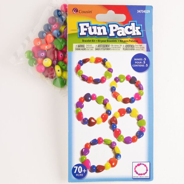 Bracelet mix, acrylic, pkg/1, 10mm round and 15x14mm puffed heart, mixed colors. image number 0