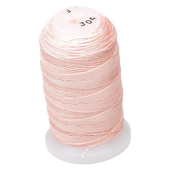 Thread, Purely Silk™, pink, size F. Sold per 140-yard spool. image number 0