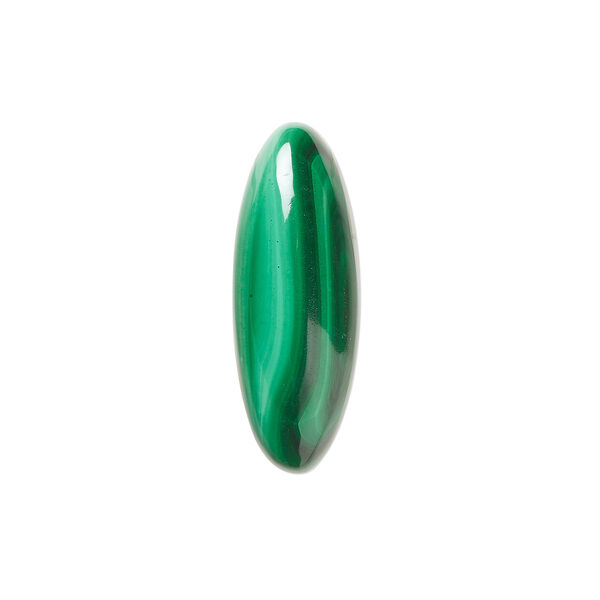 Malachite 1pkg1, calibrated oval cab natural 22x8mm image number 0
