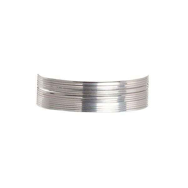 Wire, sterling silver, full-hard, square, 26 gauge. Sold per pkg of 5 feet. image number 0