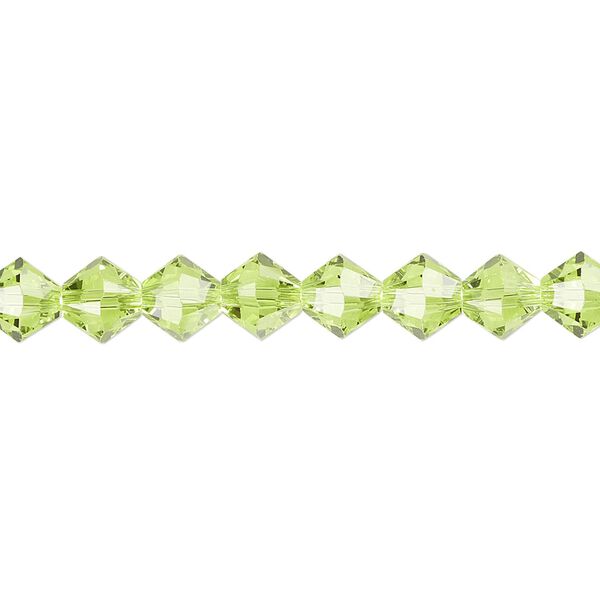 Bead 24pk citrus green, Crystal Passions® 6mm bicone 5328 image number 0