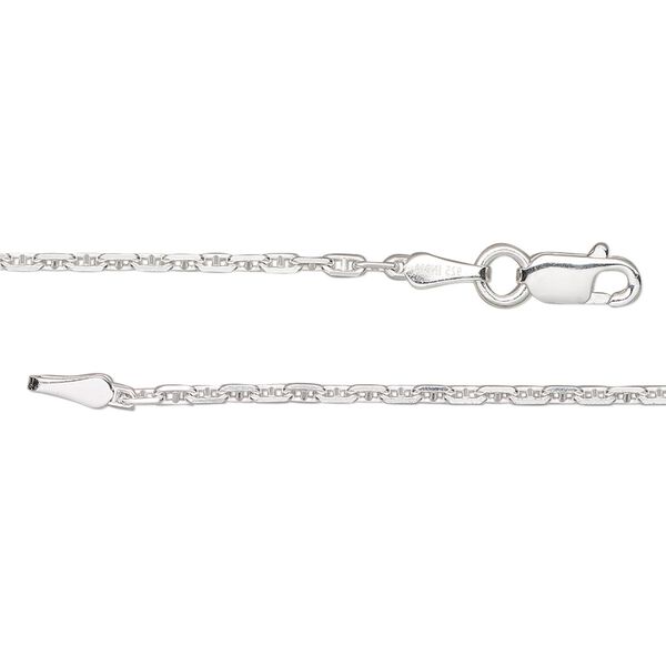 Chain, sterling silver, 1.6mm anchor, 20 inches with lobster claw clasp. Sold individually. image number 0