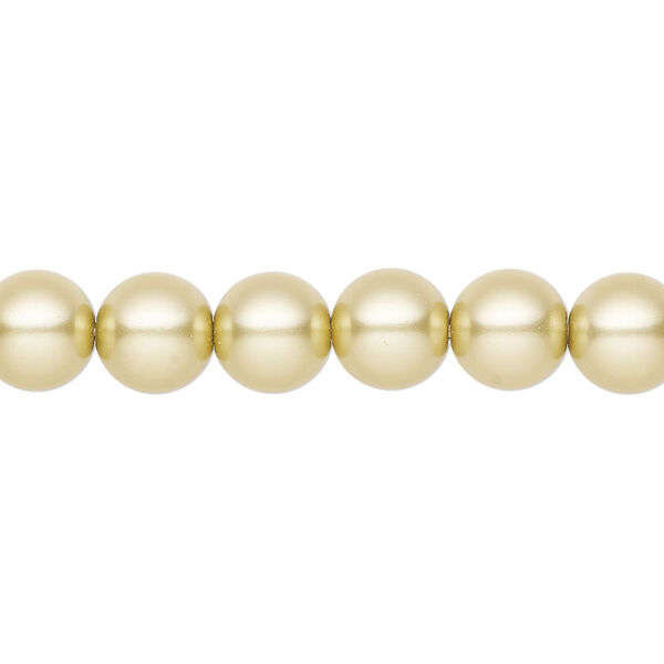Pearl 25pk vanilla, Preciosa Czech crystal 8mm round image number 0