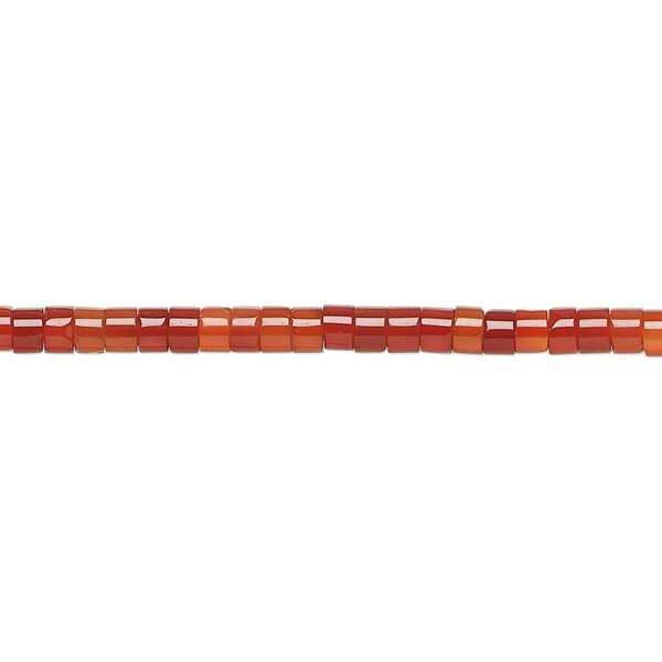 Red agate 1pkg1, heishi bead 15.5-16 inch 3x1.5mm-3x2.5mm image number 0