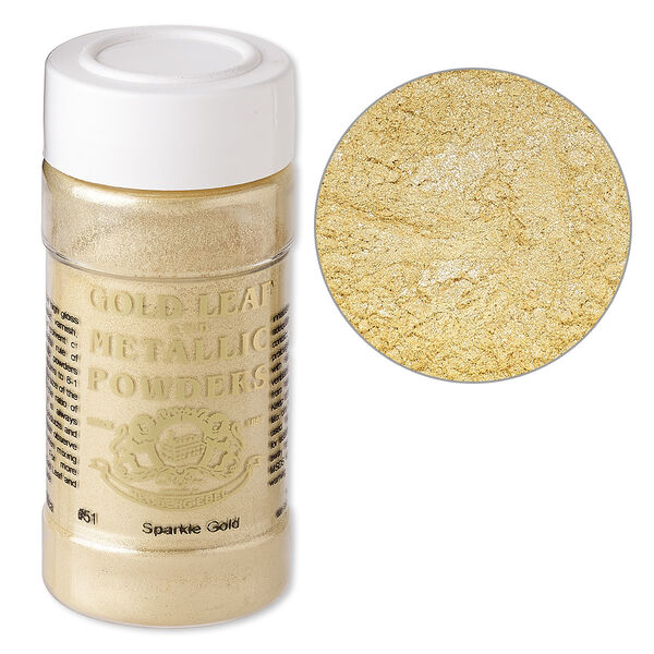 Mica powder 1pkg1, sparkle gold (0051-002) 1 oz image number 0