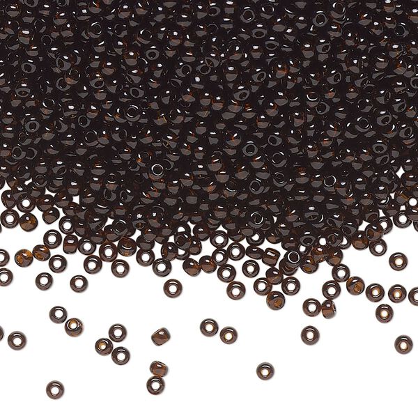 Seed bead, Preciosa Ornela Czech glass, pkg/50g, #11 rocaille, transparent root beer, (10140). image number 0