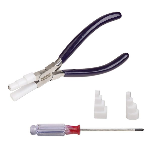 Pliers, Artistic Wire®, wire-wrapping, steel / nylon / rubber, multicolored, 6-1/2 inches. Sold per 6-piece set. image number 0