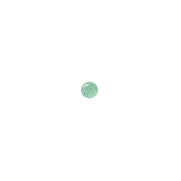 Green aventurine 1pkg16, calibrated round cab natural 4mm image number 0