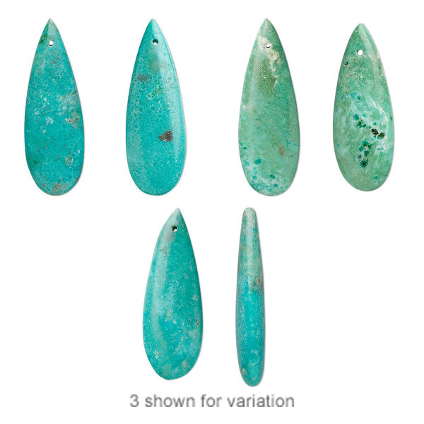 Turquoise 1pkg2, teardrop focal 20x10mm image number 0