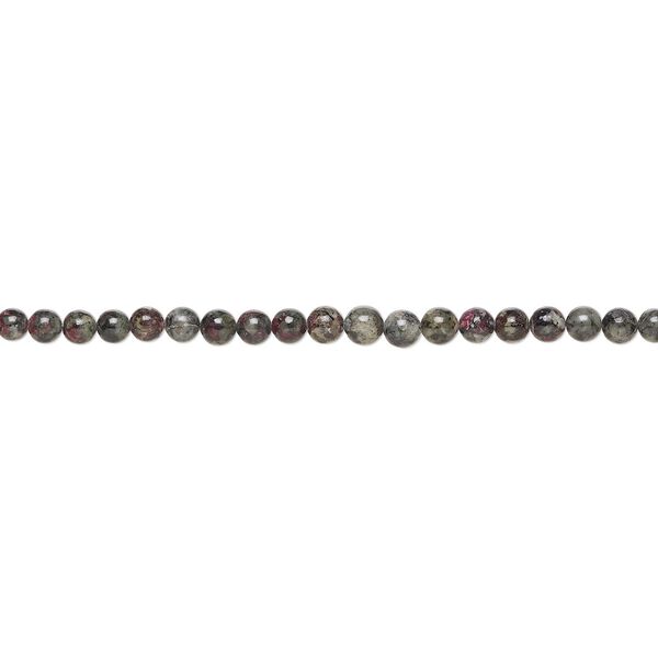 Kashgar garnet 1pkg1, hand-cut round bead natural 17 inch graduated 4-7mm image number 0