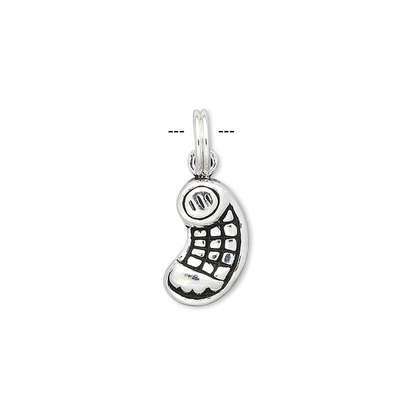 Sterling silver cellular phone charm, approximately 11x16mm. Sold individually. image number 0