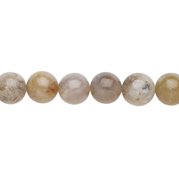 Dendritic ocean agate 1pkg1, round bead natural 15.5-16 inch 8mm image number 0