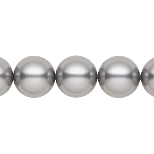 Crystal pearl 1pkg100 grey, round 12mm  5810 Swarovski® image number 0