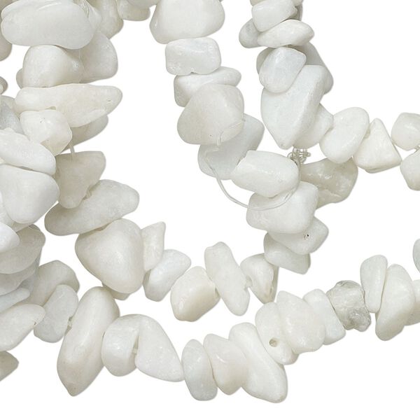 Feldspar 1pkg1, matte chip bead natural 36 inch medium image number 0